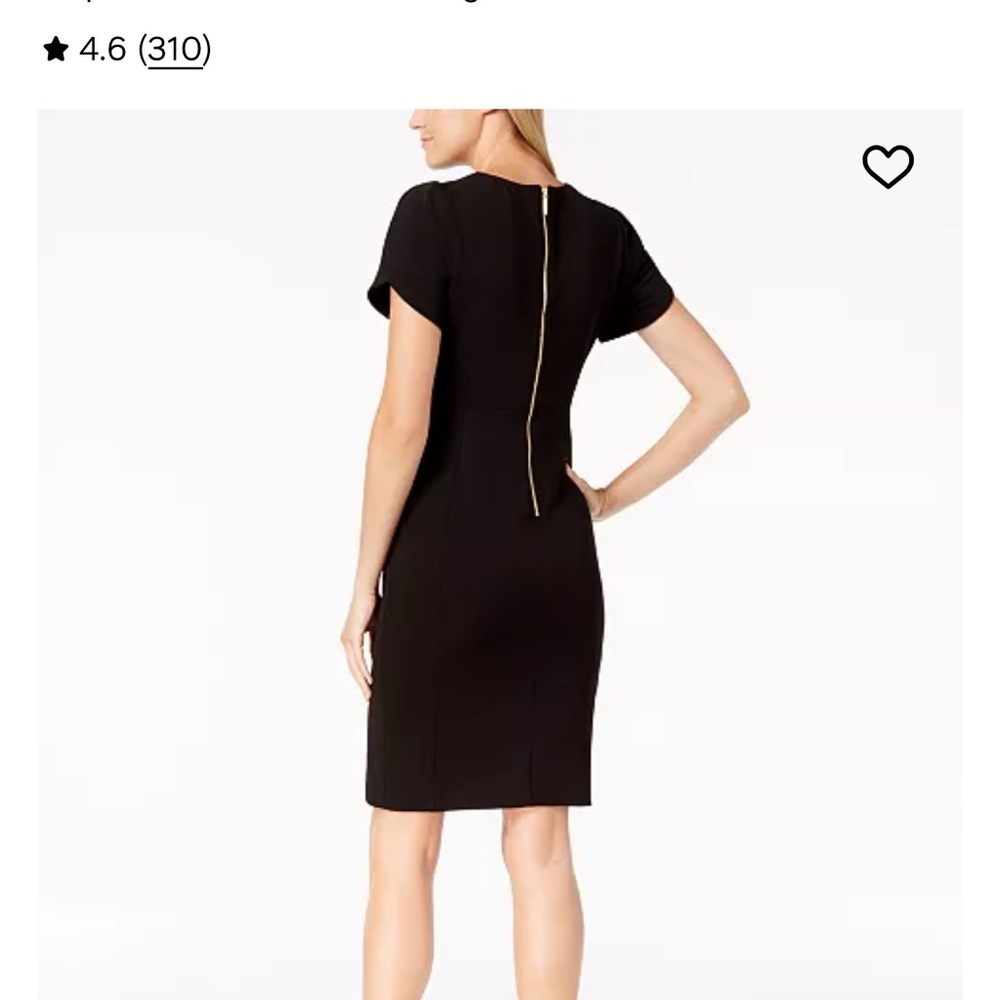 Calvin Klein Black Midi Dress